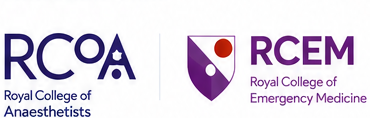 Royal College of Anaesthetists and Royal College of Emergency Medicine logos